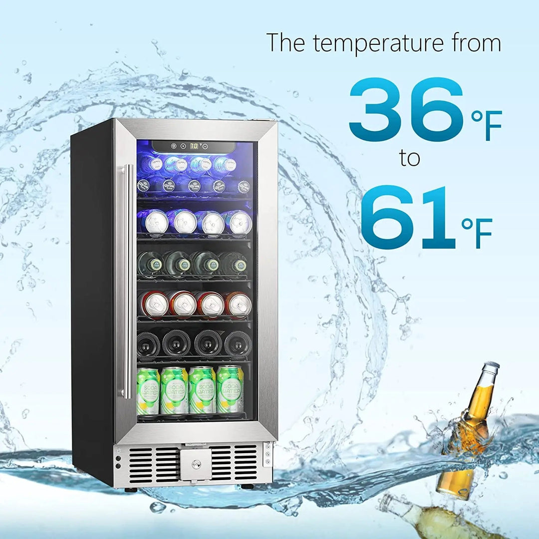 15 Inch Beverage Refrigerator W5185B - Kismile