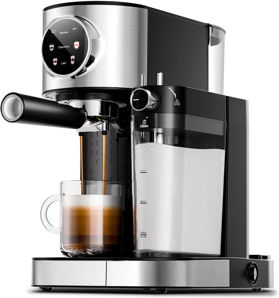 3 in 1 Professional Espresso Maker with Dual Heating System & Capsule Compatible CM8008 - Kismile