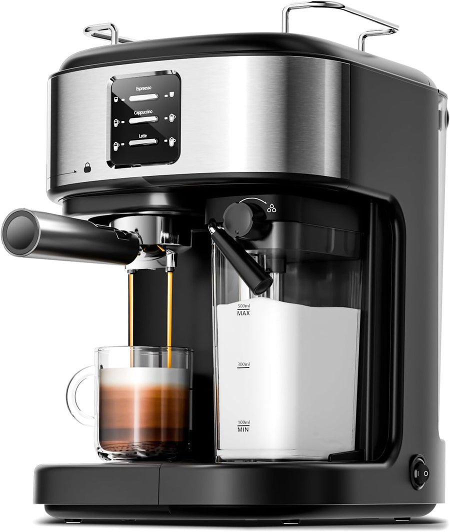 3 in 1 Professional Espresso Maker with Dual Heating System & Capsule Compatible CM8011 - Kismile