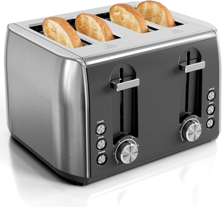 4 slice toaster with removable crumb tray TT6704 - Kismile