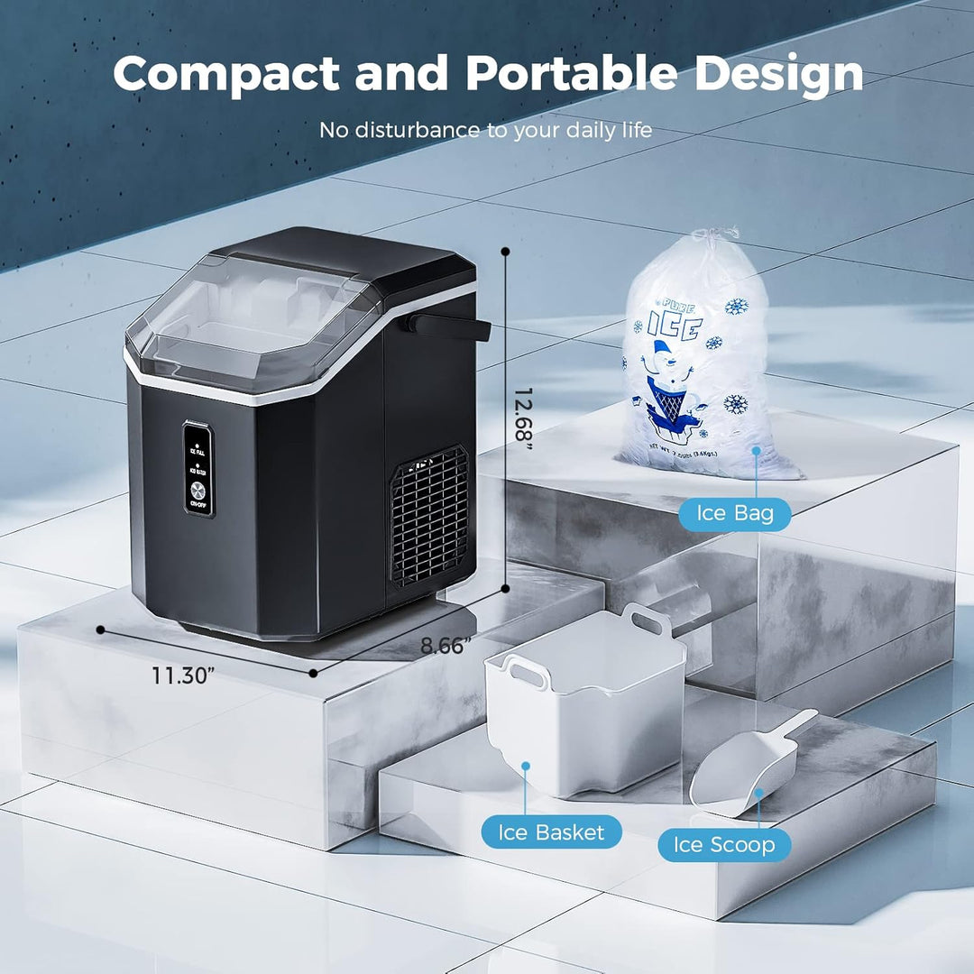 Nugget Pebble Ice Maker Countertop Z5815NA - Kismile