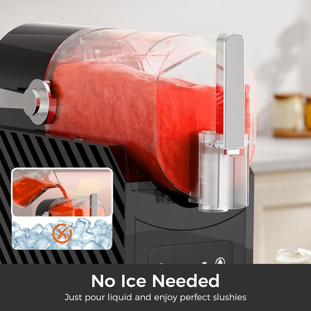 Slushie Machine for Home, Frozen Drink Maker with 3 Preset Modes Frozen Juice Slush Milkshake 58018RBM0 - Kismile