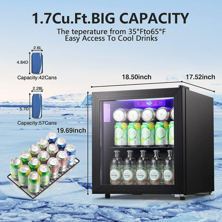 1.7cu.Ft Mini Beverage Refrigerator - Kismile