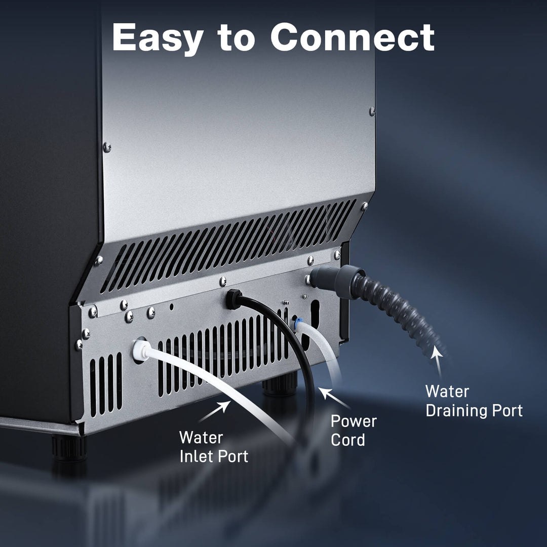 200LBS Freestanding Commercial Ice Maker - Kismile