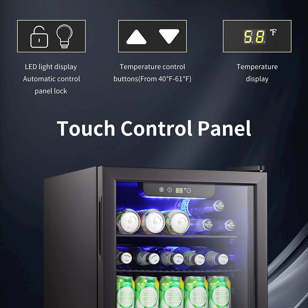 2.6 Cu.ft Wine Cooler/Cabinet Beverage Refrigerator W5870BH - Kismile
