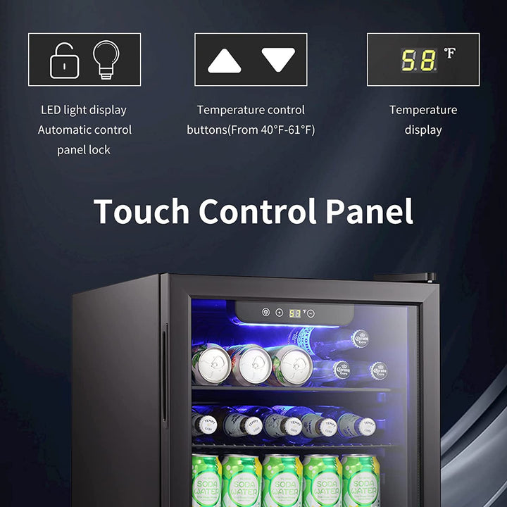 2.6 Cu.ft Wine Cooler/Cabinet Beverage Refrigerator W5870BH - Kismile