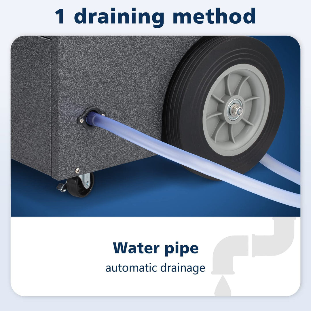 7500 Sq.ft Commercial Dehumidifier, 190 Pint Large Industrial Dehumidifier - Kismile