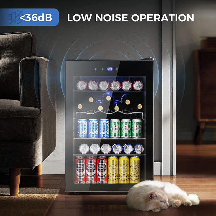 Matte Beverage Refrigerator and Cooler - Kismile