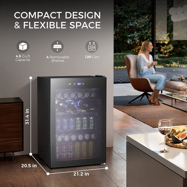 Matte Beverage Refrigerator and Cooler - Kismile