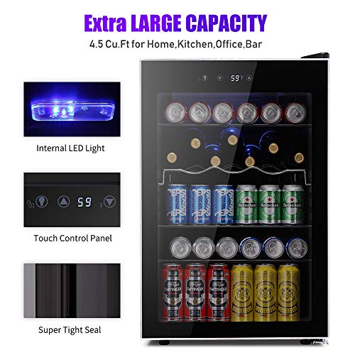 Matte Beverage Refrigerator and Cooler - Kismile