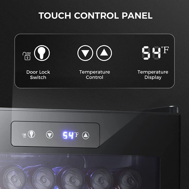 Matte Beverage Refrigerator and Cooler - Kismile