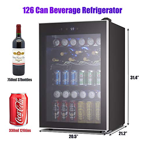 Matte Beverage Refrigerator and Cooler - Kismile