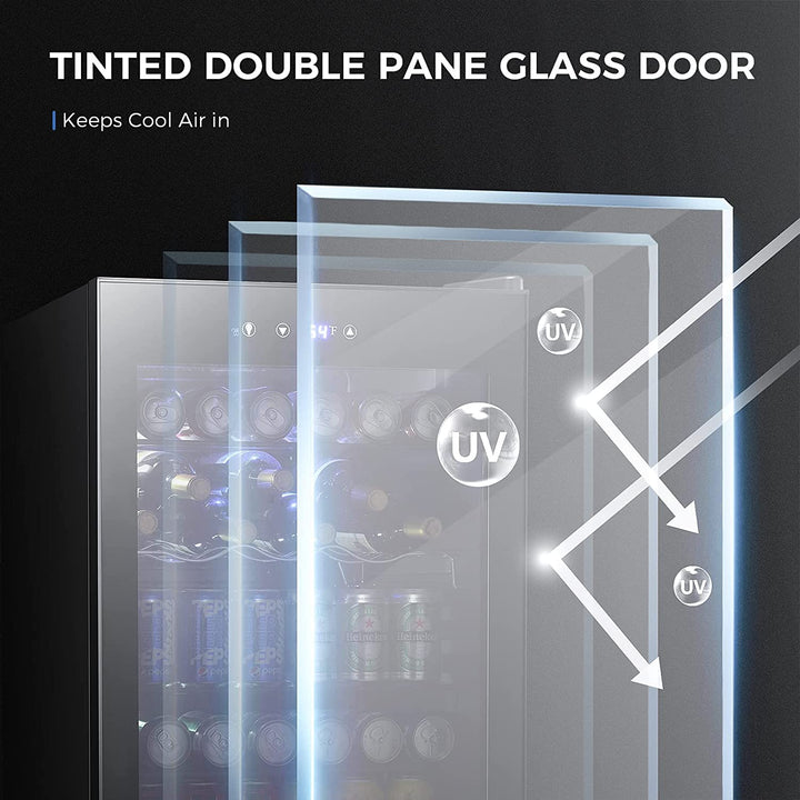 Matte Beverage Refrigerator and Cooler - Kismile