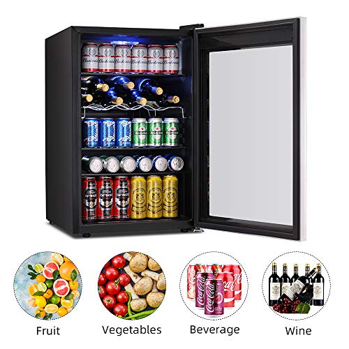 Matte Beverage Refrigerator and Cooler - Kismile