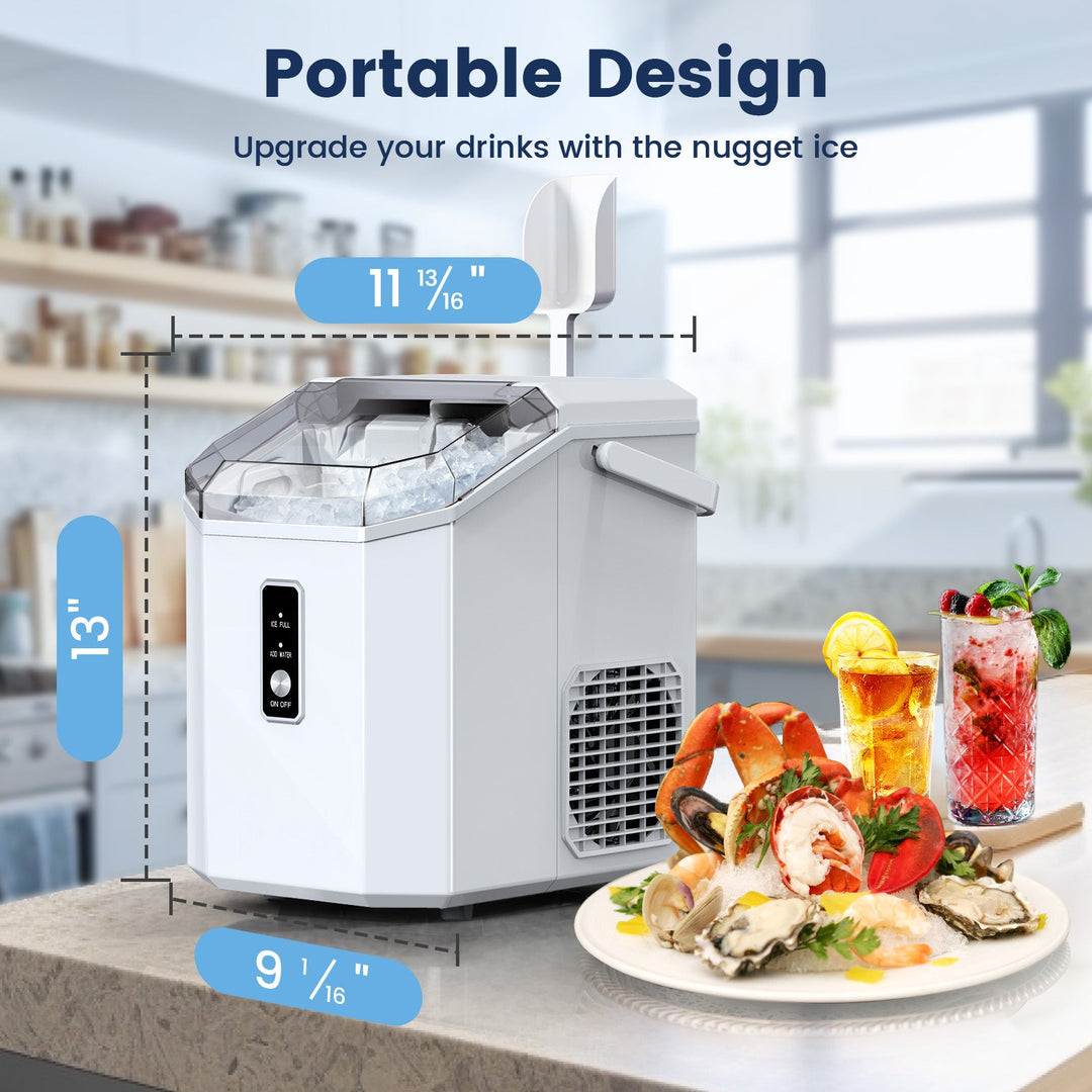 Nugget Pebble Ice Maker Countertop HZB-15NA - Kismile