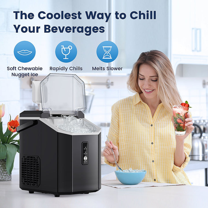 Nugget Pebble Ice Maker Countertop HZB-15NA - Kismile