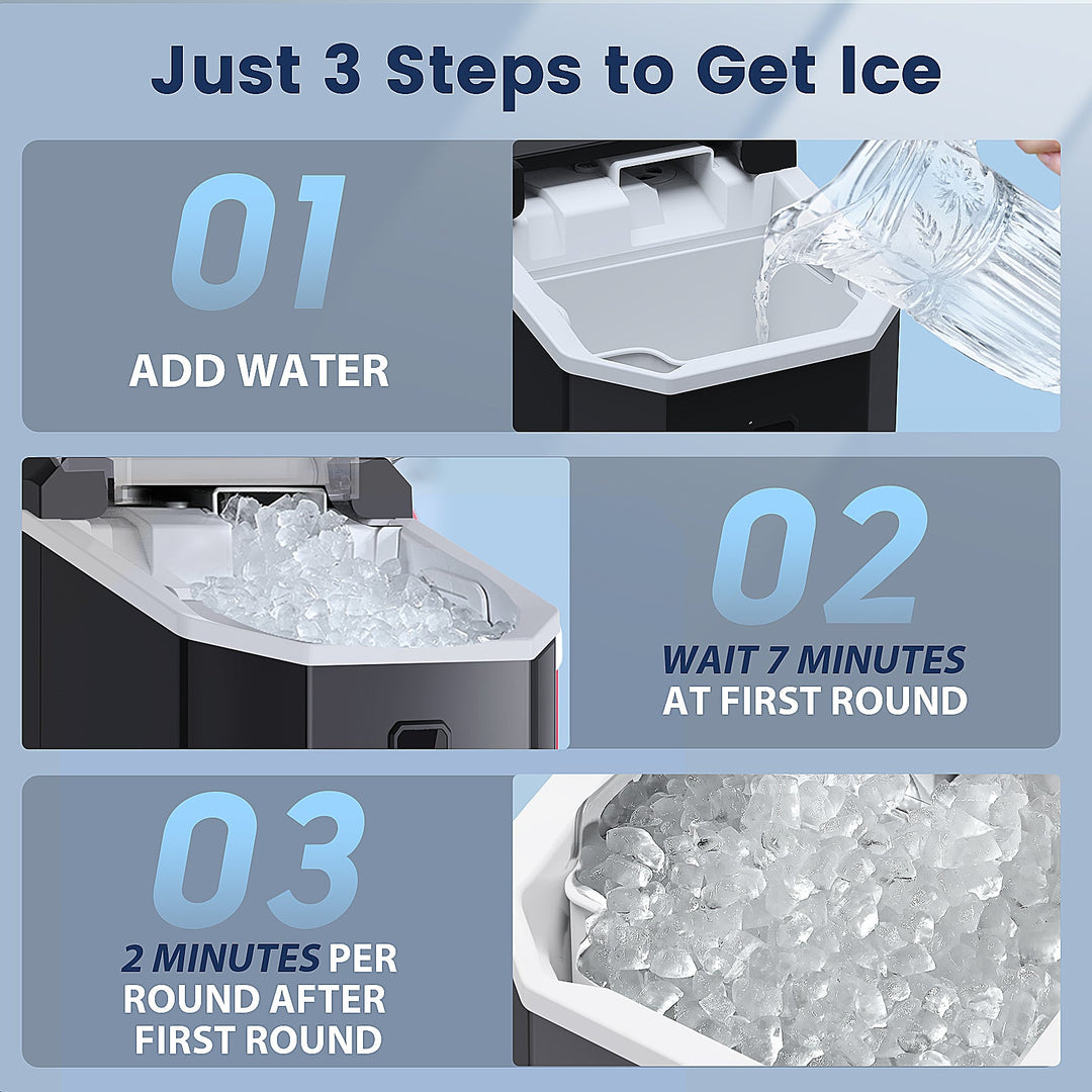 Nugget Pebble Ice Maker Countertop HZB-15NA - Kismile