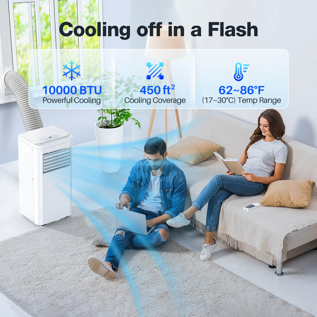 Portable Air Conditioner with Dehumidifier & Fan Modes - Kismile
