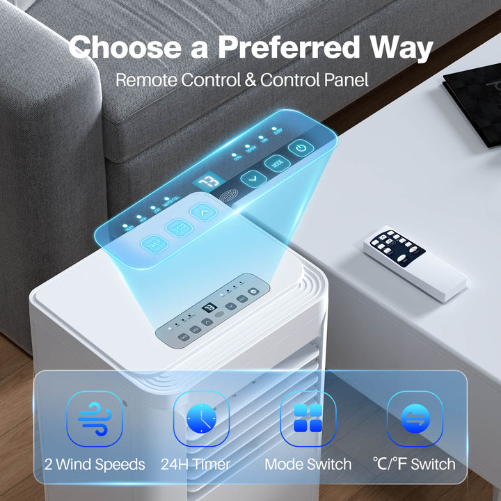 Portable Air Conditioner with Dehumidifier & Fan Modes - Kismile