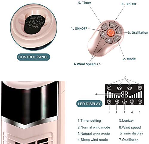 Portable Oscillating Tower Fan 5375/5304/5348 - Kismile