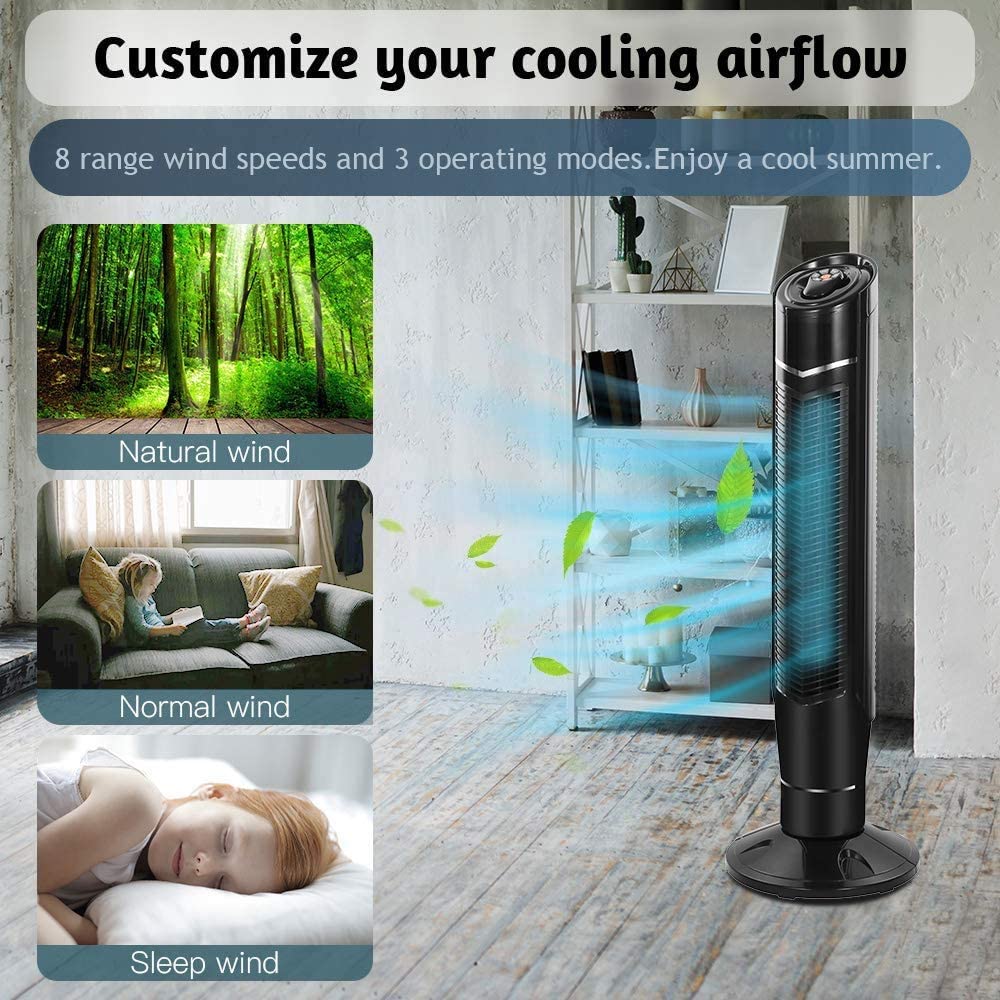 Portable Oscillating Tower Fan - Kismile