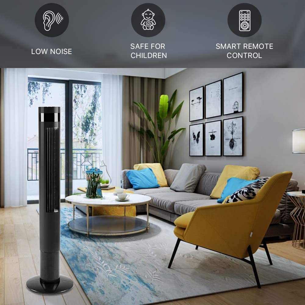 Portable Tower Fan 5314-BLACK - Kismile