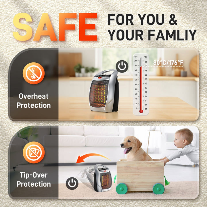 Small Electric Space Heater H56902X - Kismile