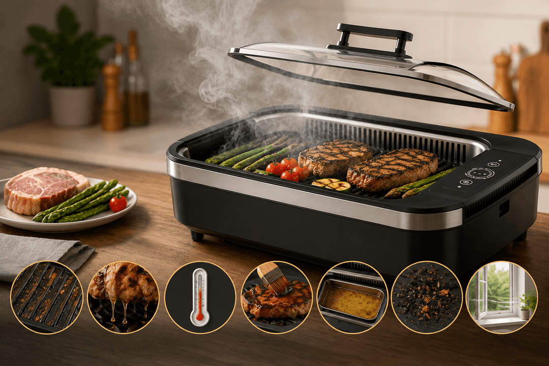 Why Is My Indoor Grill Smoking? Common Causes and Easy Fixes - Kismile