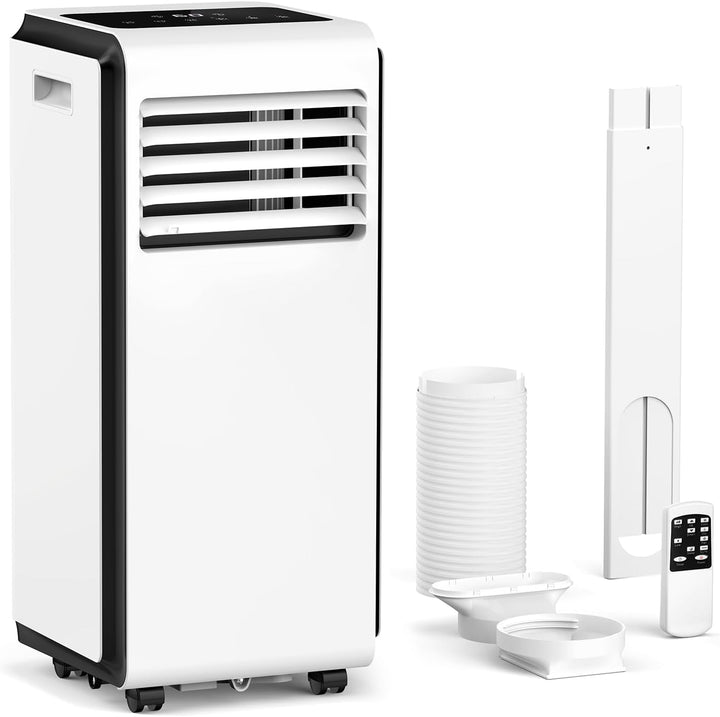 10,000 BTU Portable Air Conditioners Cool Room Up to 450 Sq.Ft, 4 Modes Portable AC with Remote/LED Display/24Hrs Timer - Kismile