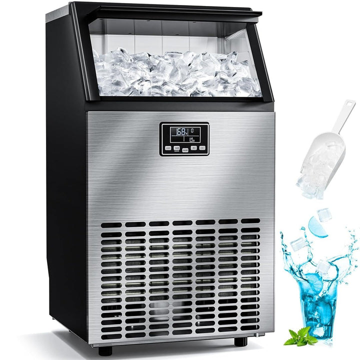 100LBS/200LBS/265LBS Freestanding Commercial Ice Maker Z5845A - Kismile