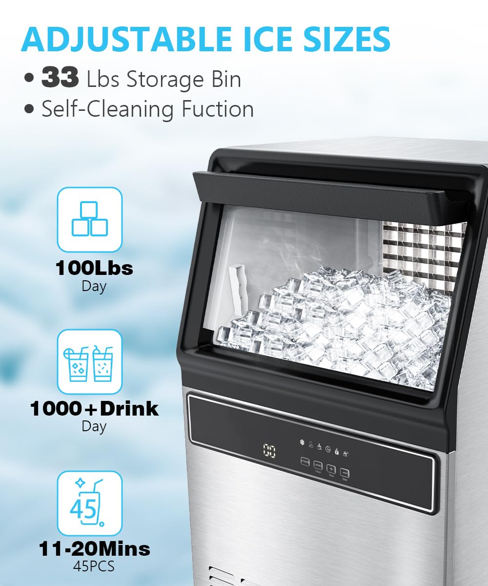 Freestanding Commercial deals Ice Maker Machine