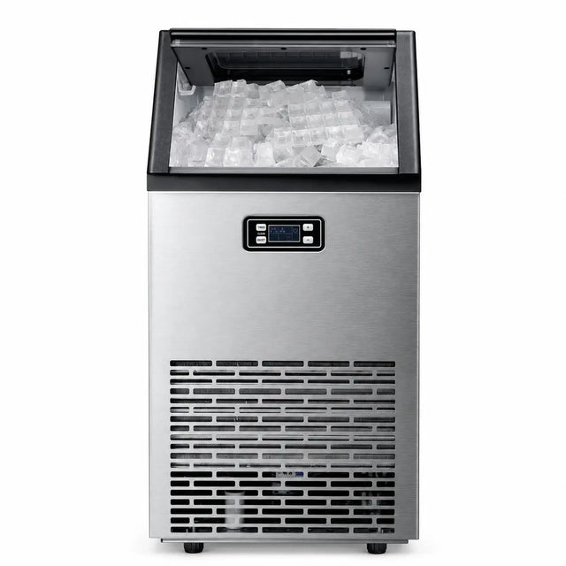 Kismile Z5845A stainless steel freestanding cube ice maker