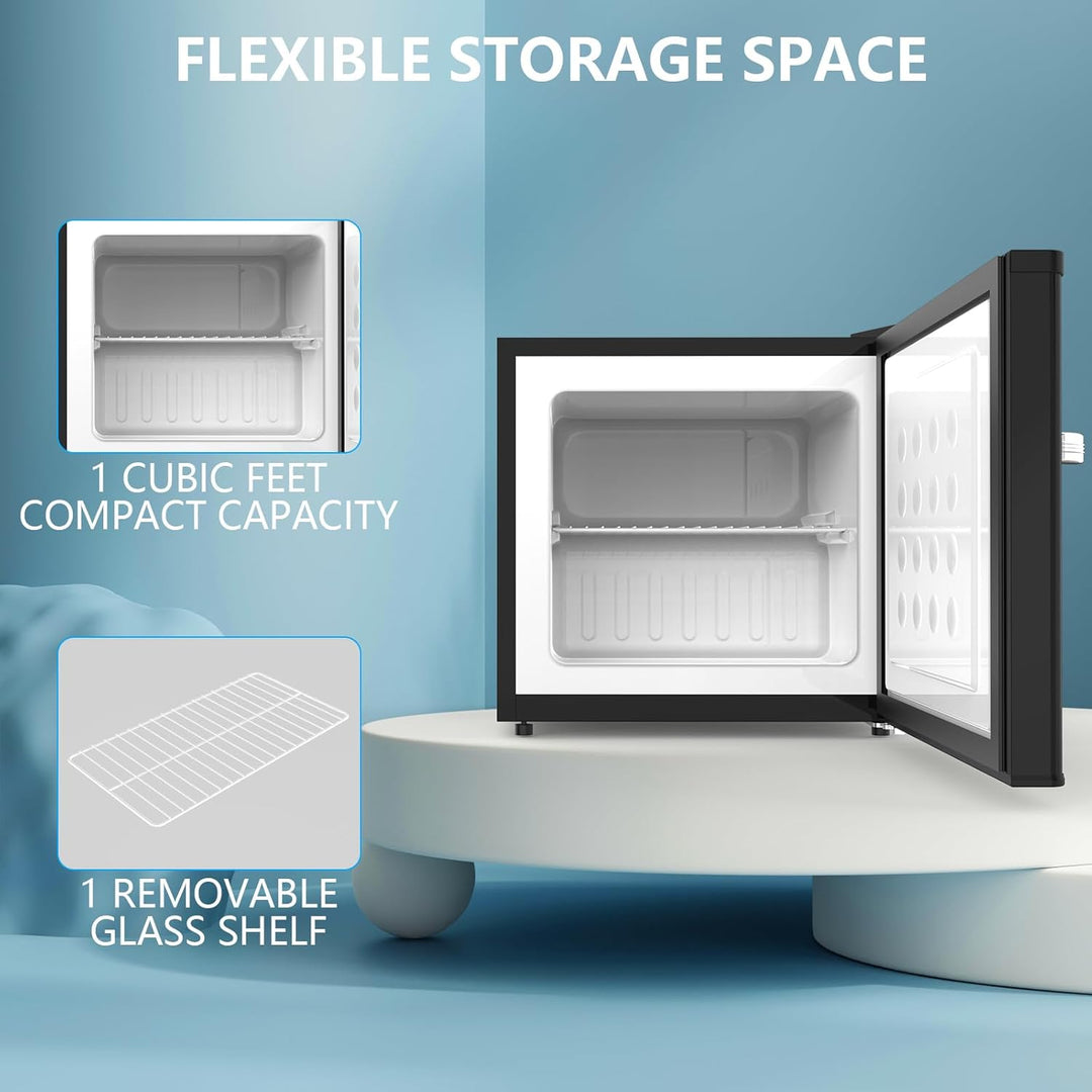 1.2 Cu.Ft Compact Mini Freezer - Kismile