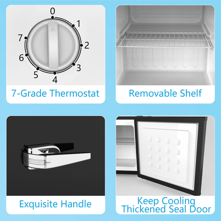 1.2 Cu.Ft Compact Mini Freezer - Kismile