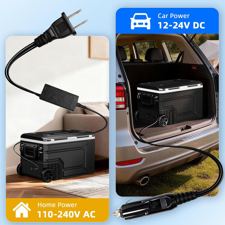 12 Volt Refrigerator 53QT(50L) & 68QT(64L) Compressor Electric Cooler 58150RVR0 - Kismile