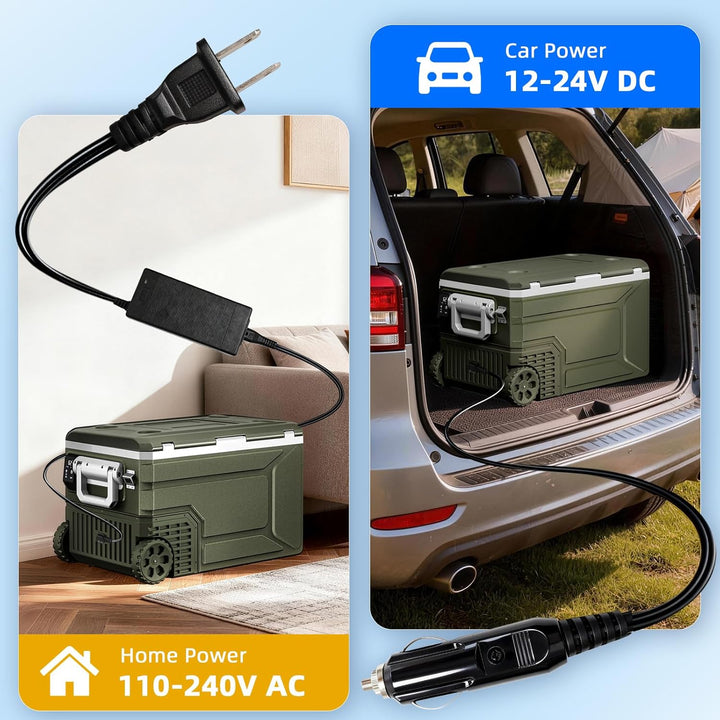 12 Volt Refrigerator 53QT(50L) & 68QT(64L) Compressor Electric Cooler 58150RVR0 - Kismile