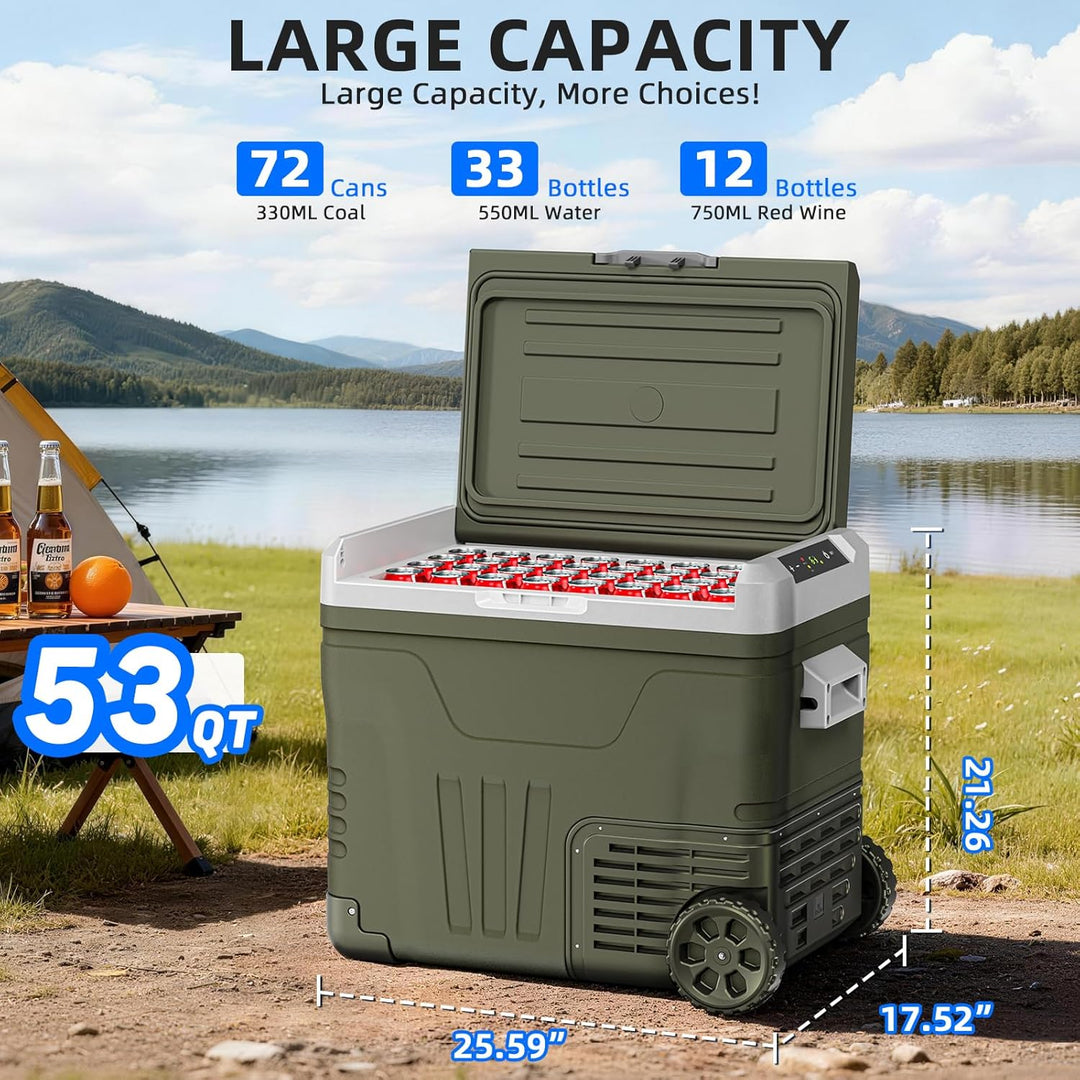 12 Volt Refrigerator 53QT(50L) & 68QT(64L) Compressor Electric Cooler 58150RVR0 - Kismile