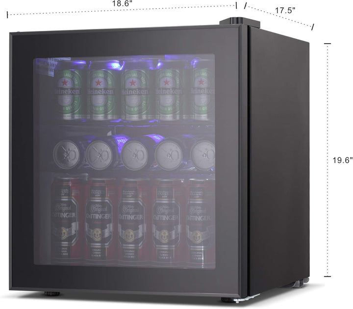 1.6 Cu.ft Mini Beverage Refrigerator and Cooler W5846H - Kismile