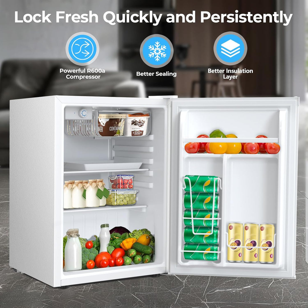 1.6\2.6\3.2 cu. ft Mini Fridge with Freezer - Kismile