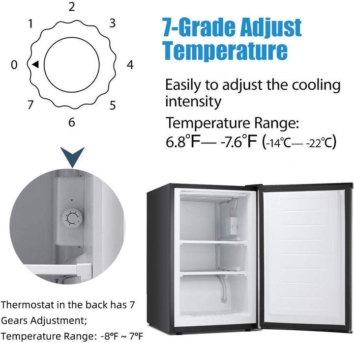 1.6\2.6\3.2 cu. ft Mini Fridge with Freezer - Kismile