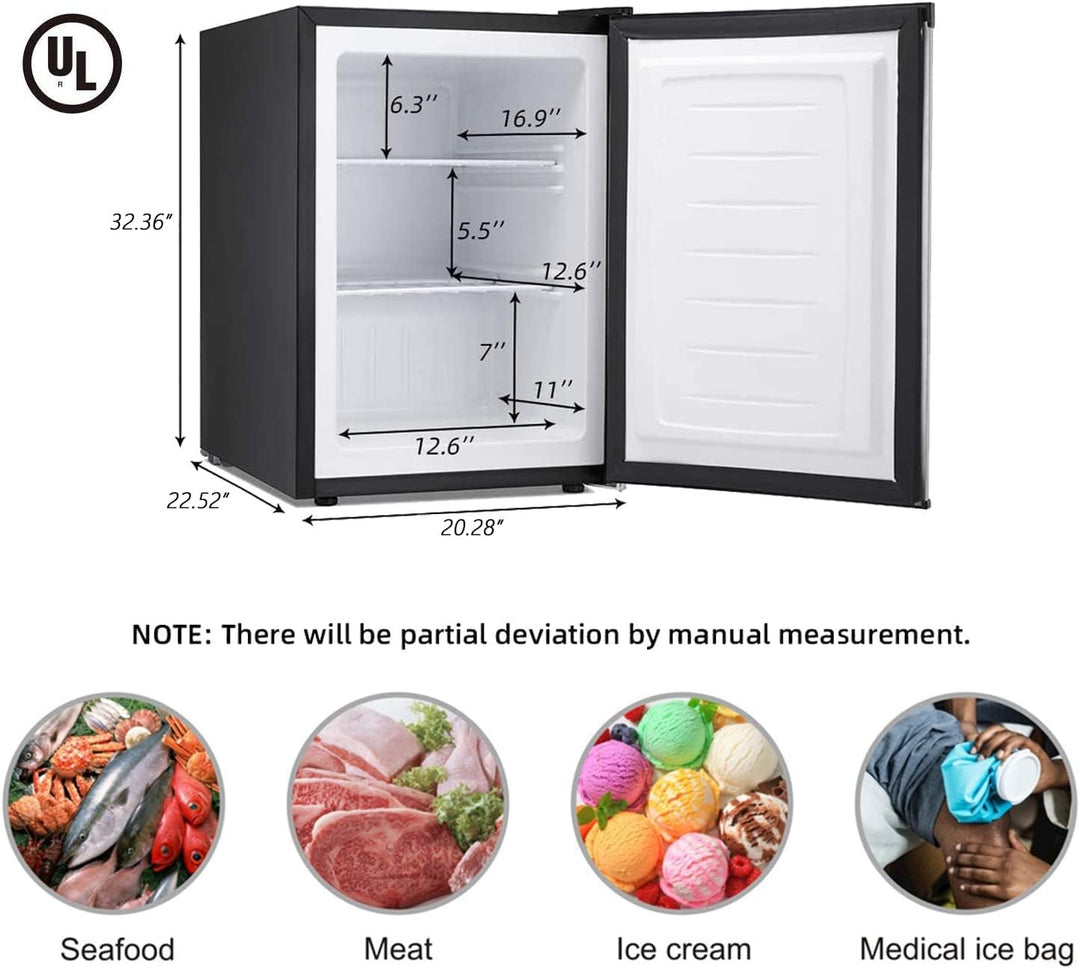 1.6\2.6\3.2 cu. ft Mini Fridge with Freezer - Kismile