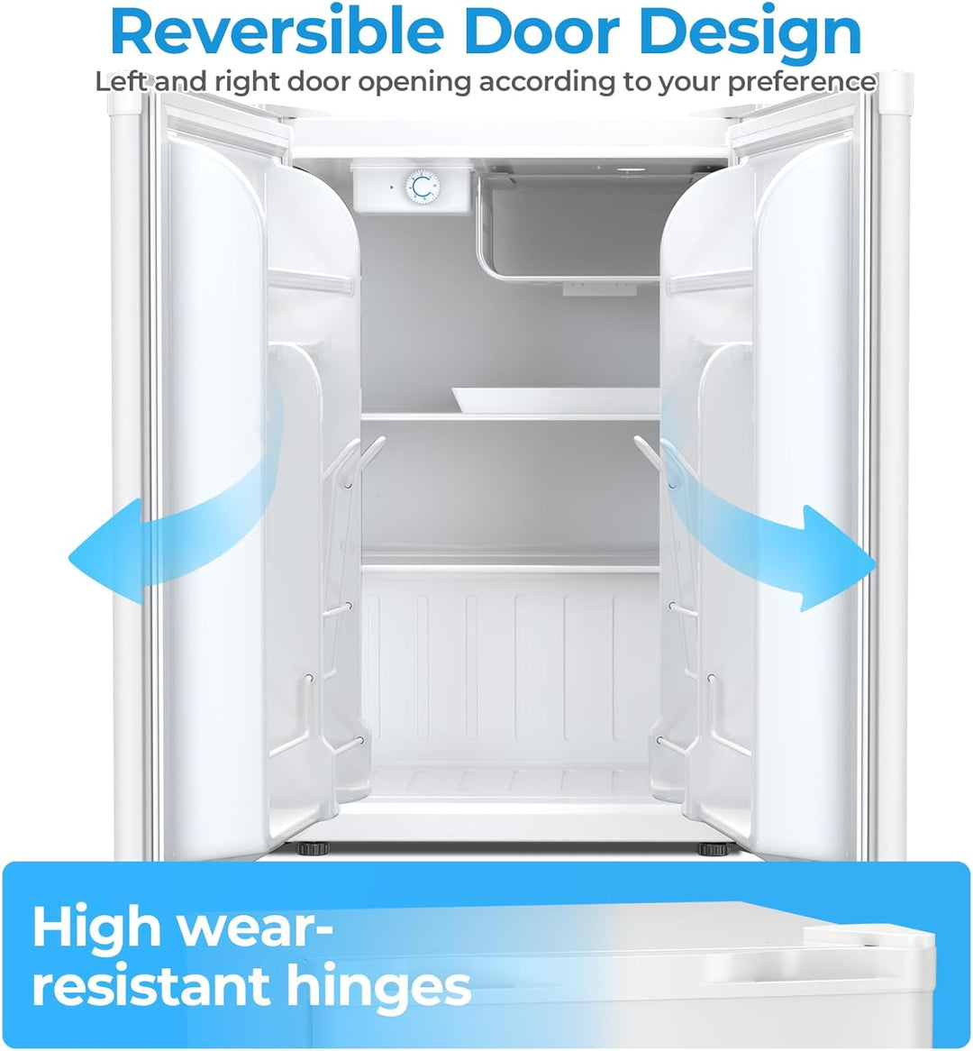 1.6\2.6\3.2 cu. ft Mini Fridge with Freezer - Kismile
