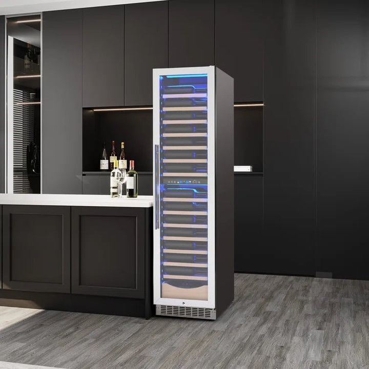 17.72" 111 Bottles Dual Zone Built - in/Freestanding Wine Refrigerator - Kismile