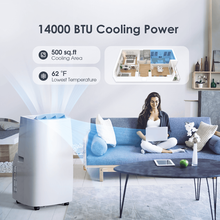 14000BTU Portable Air Conditioner without Window Kismile