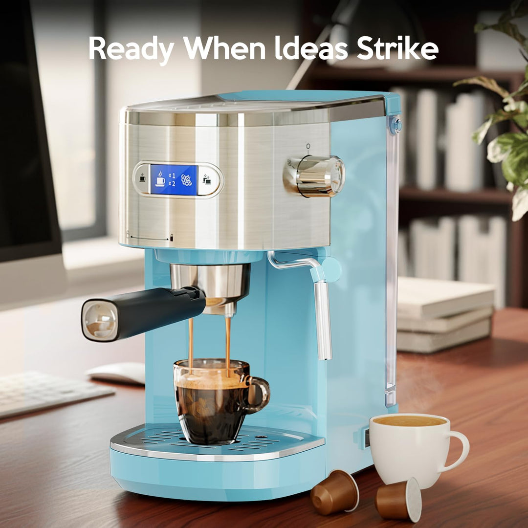 2 in 1 Espresso Machines Support Capsule Coffee Automatic Cappuccino Coffee Maker CM8054 - Kismile