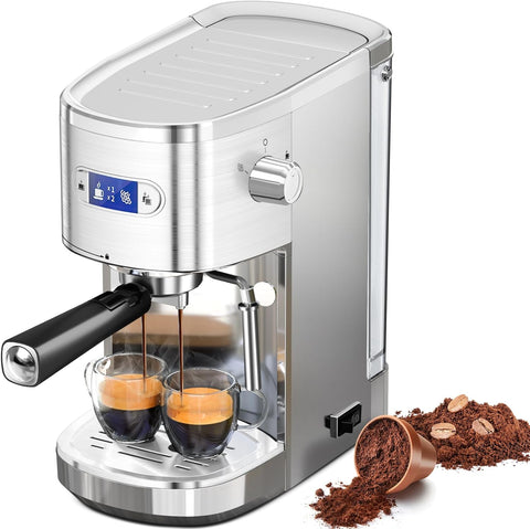 2 in 1 Espresso Machines Support Capsule Coffee Automatic Cappuccino Coffee Maker CM8054 - Kismile