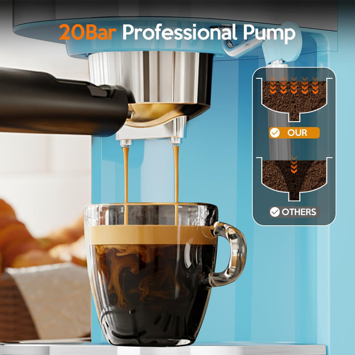 2 in 1 Espresso Machines Support Capsule Coffee Automatic Cappuccino Coffee Maker CM8054 - Kismile