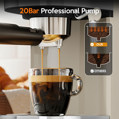 2 in 1 Espresso Machines Support Capsule Coffee Automatic Cappuccino Coffee Maker CM8054 - Kismile