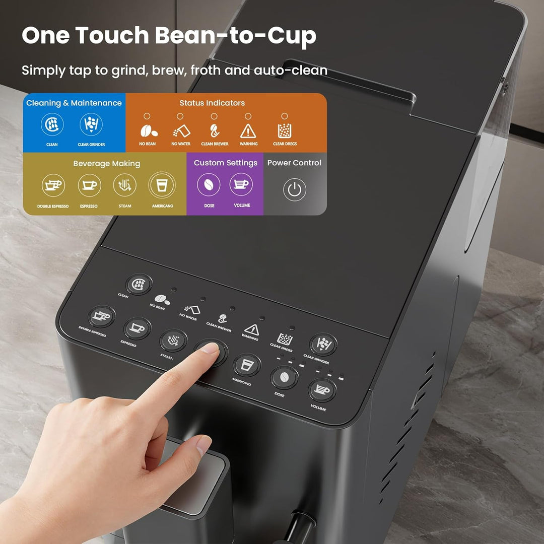 20 Bar Automatic Espresso Machine with Grinder 80002KCM1 - Kismile