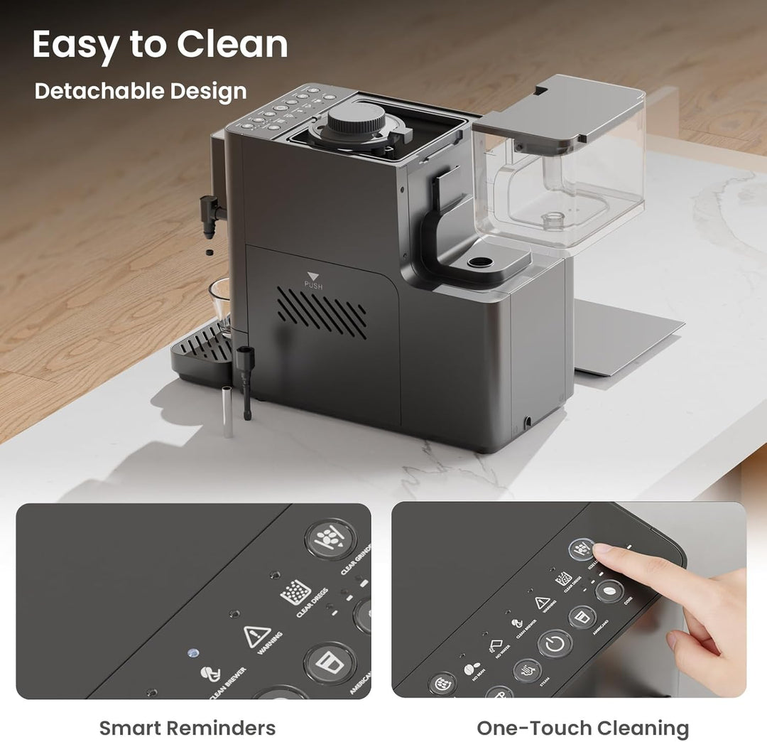 20 Bar Automatic Espresso Machine with Grinder 80002KCM1 - Kismile